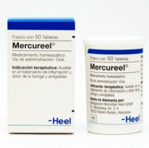 Mercureel Auxiliar en la inflamación de amigdalas y faringe.