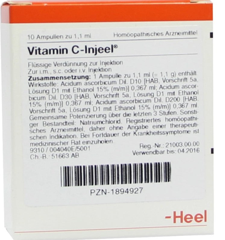 VITAMINA C INJEEL